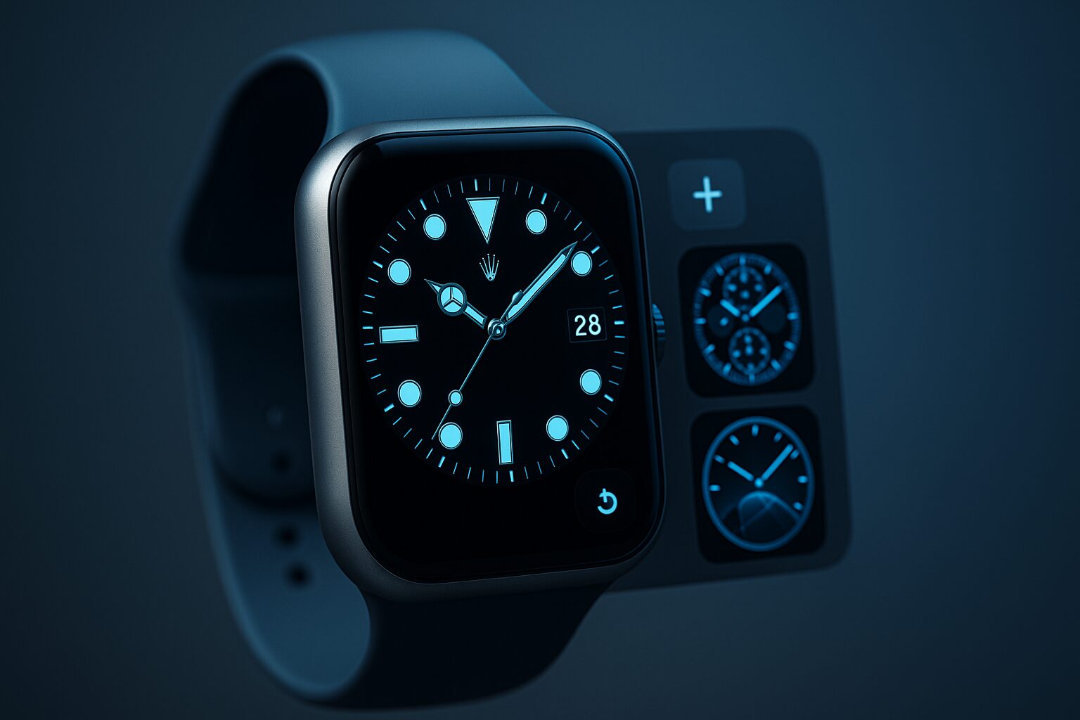 Facerでapple watchのロレックス風文字盤を作る