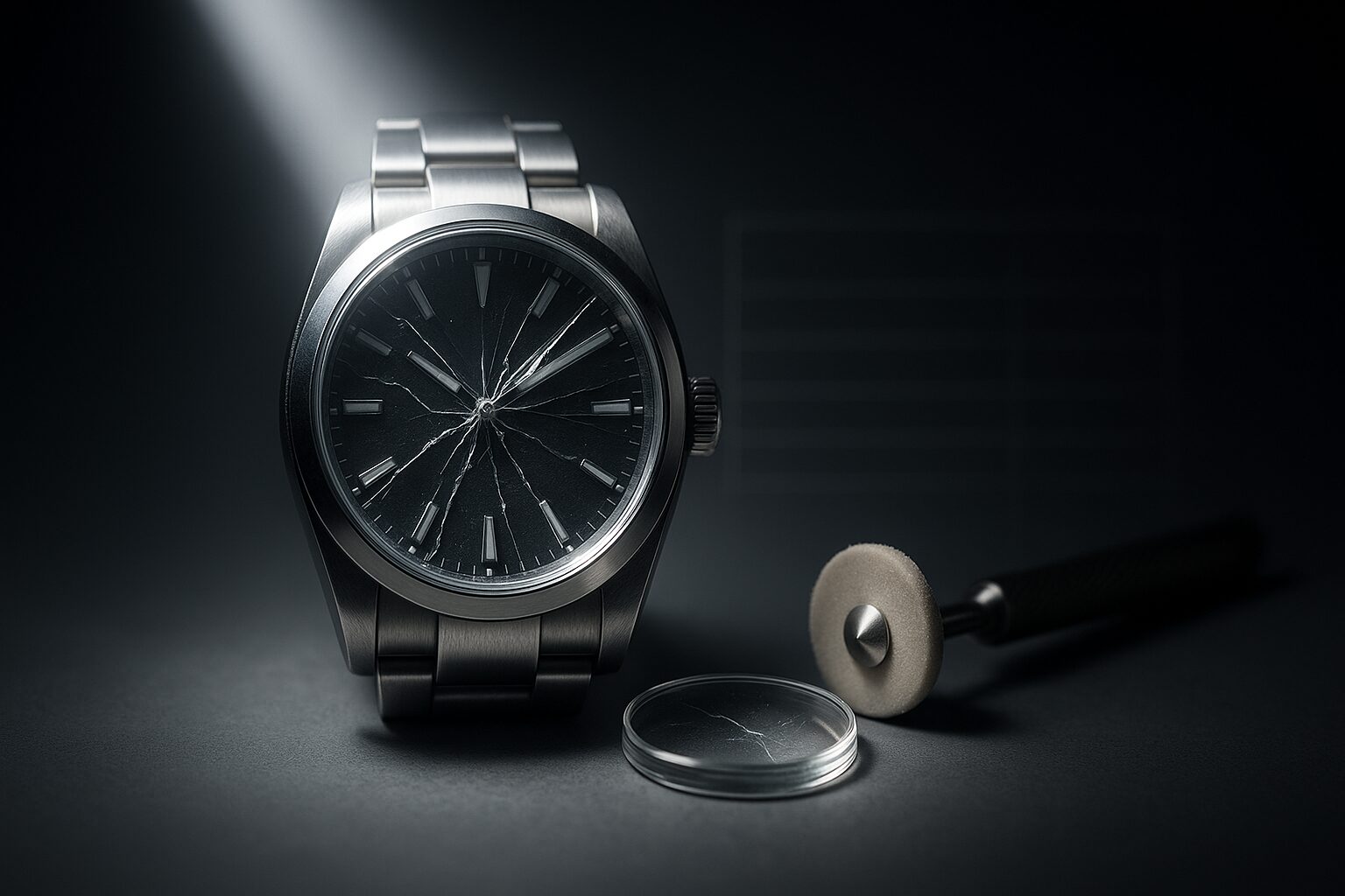 ガラス傷修理と交換判断