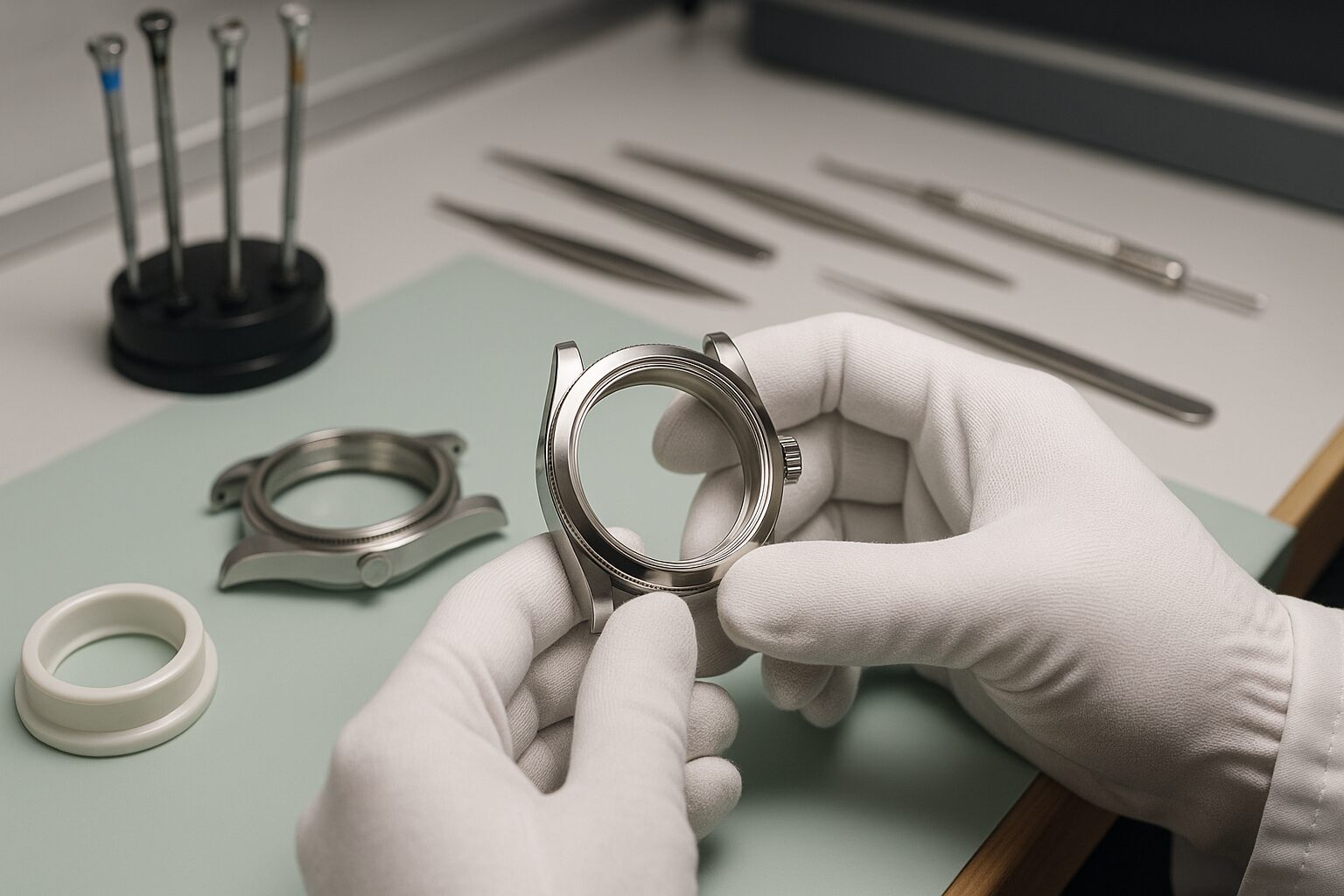 サービスセンターで純正ケース交換