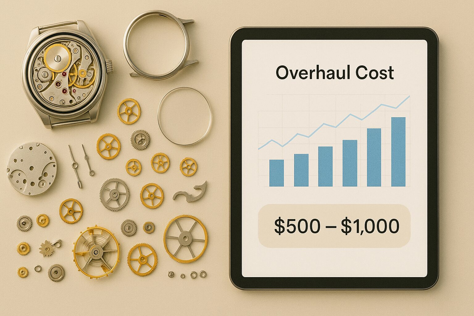 ロレックスのオーバーホール東京相場