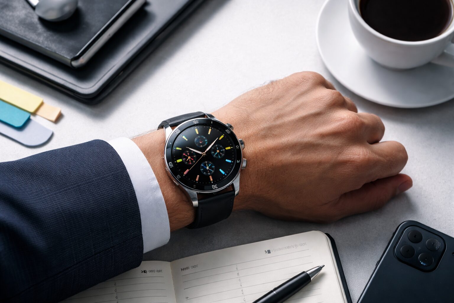 情報量が多いインフォグラフ文字盤