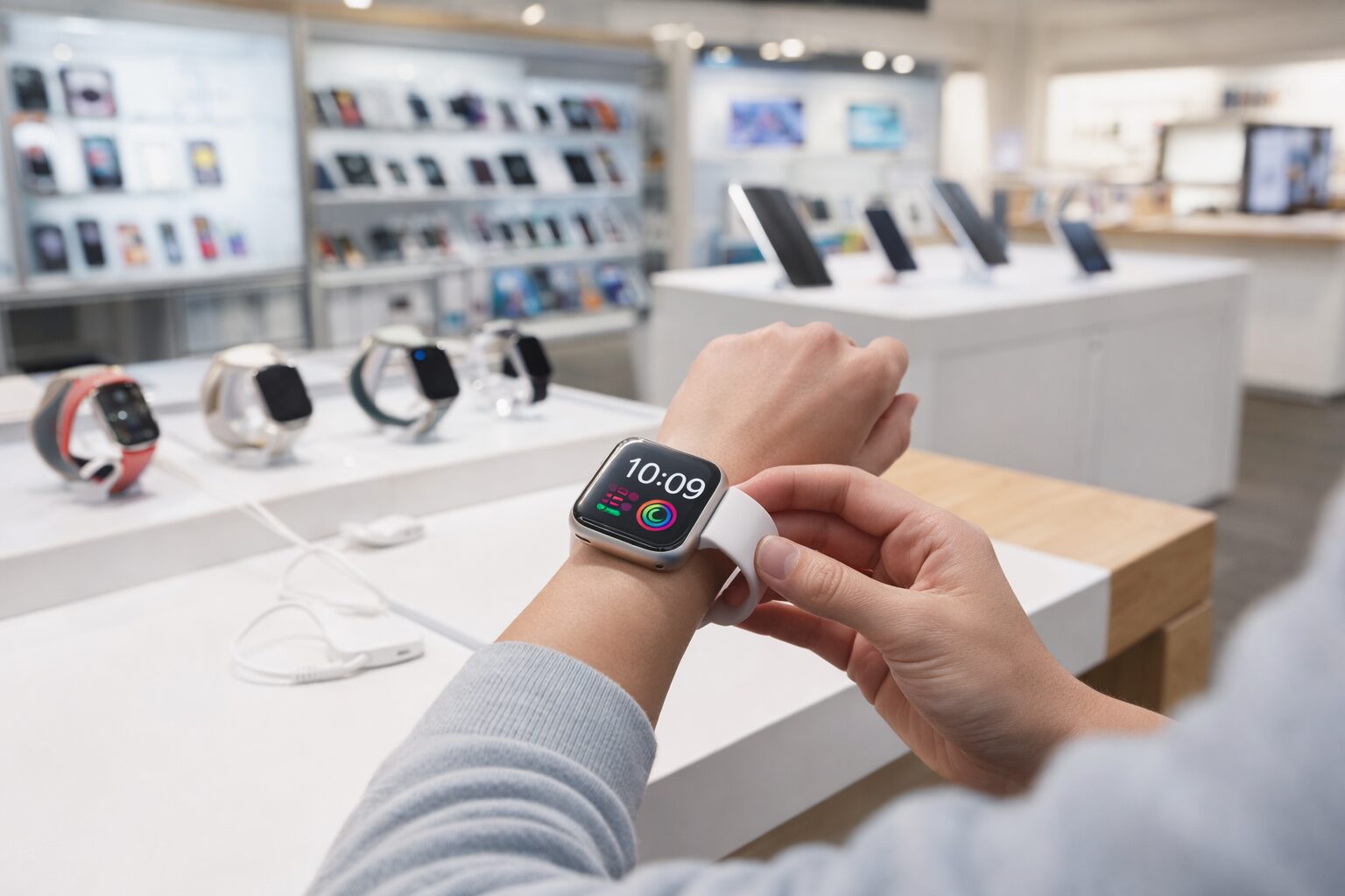 アップルウォッチを家電量販店で買う