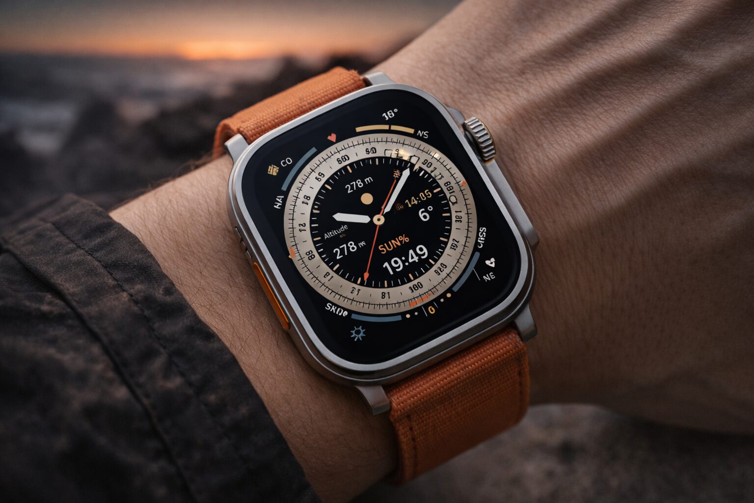 UltraのWayfinder文字盤