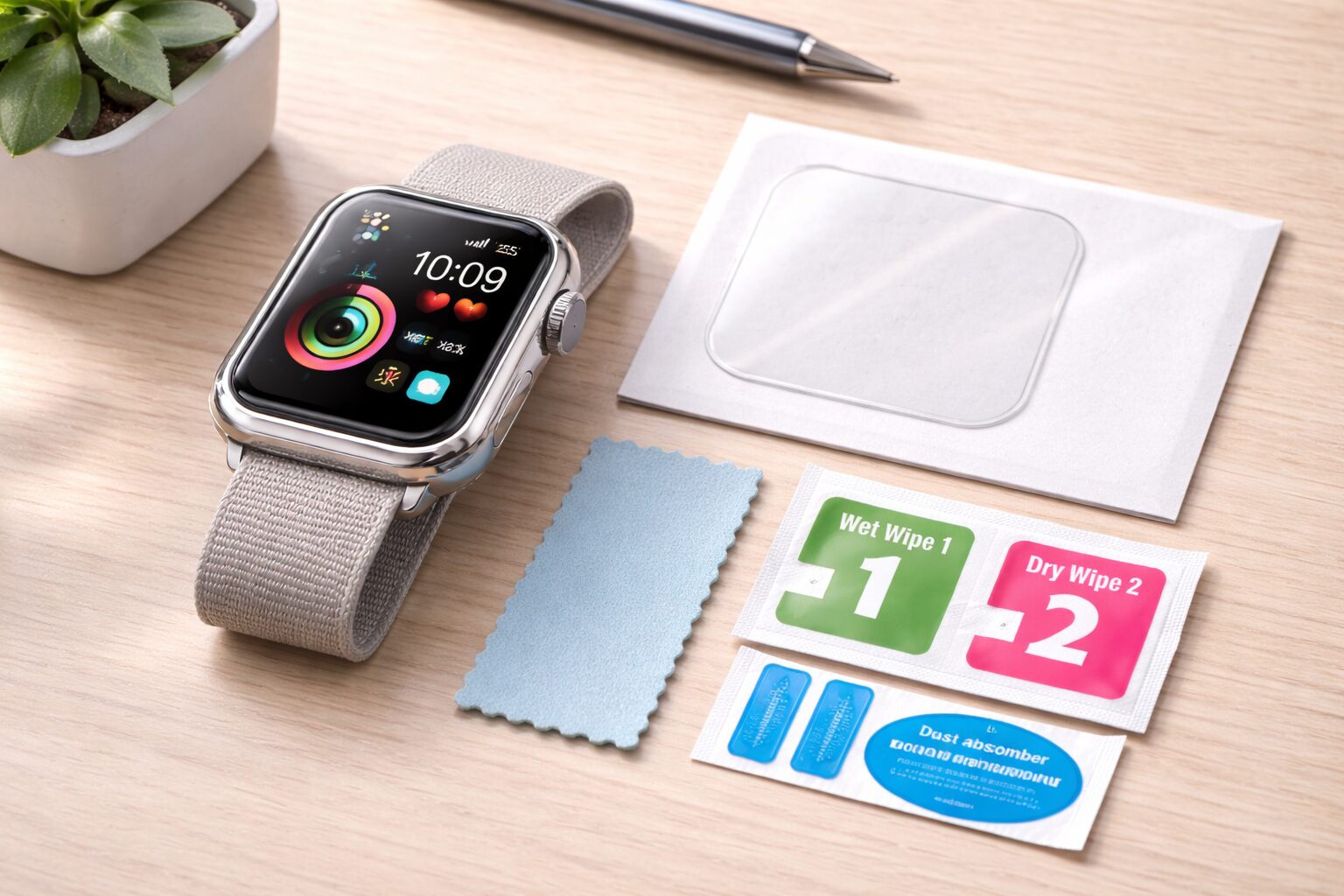 100均のアップルウォッチフィルム