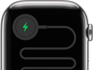 Apple Watchの充電不足時に表示される赤い稲妻マーク