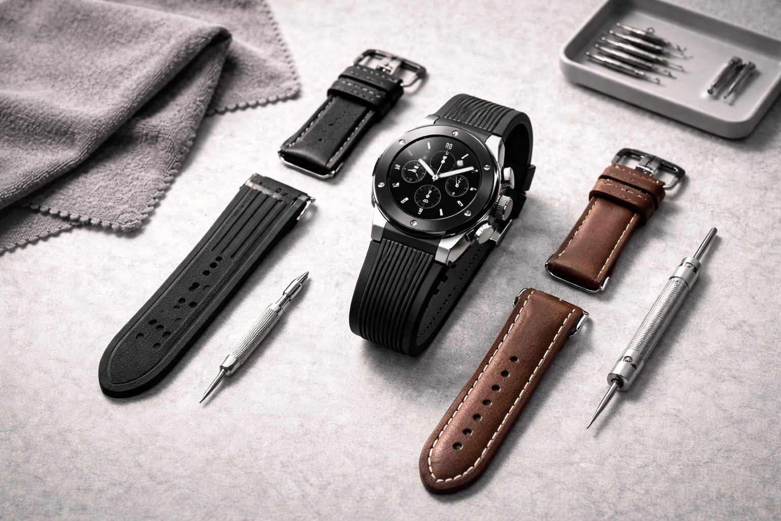 ストラップ交換とベルト