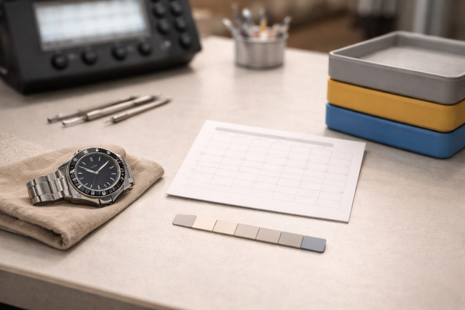 ベゼル交換の納期は何週間?