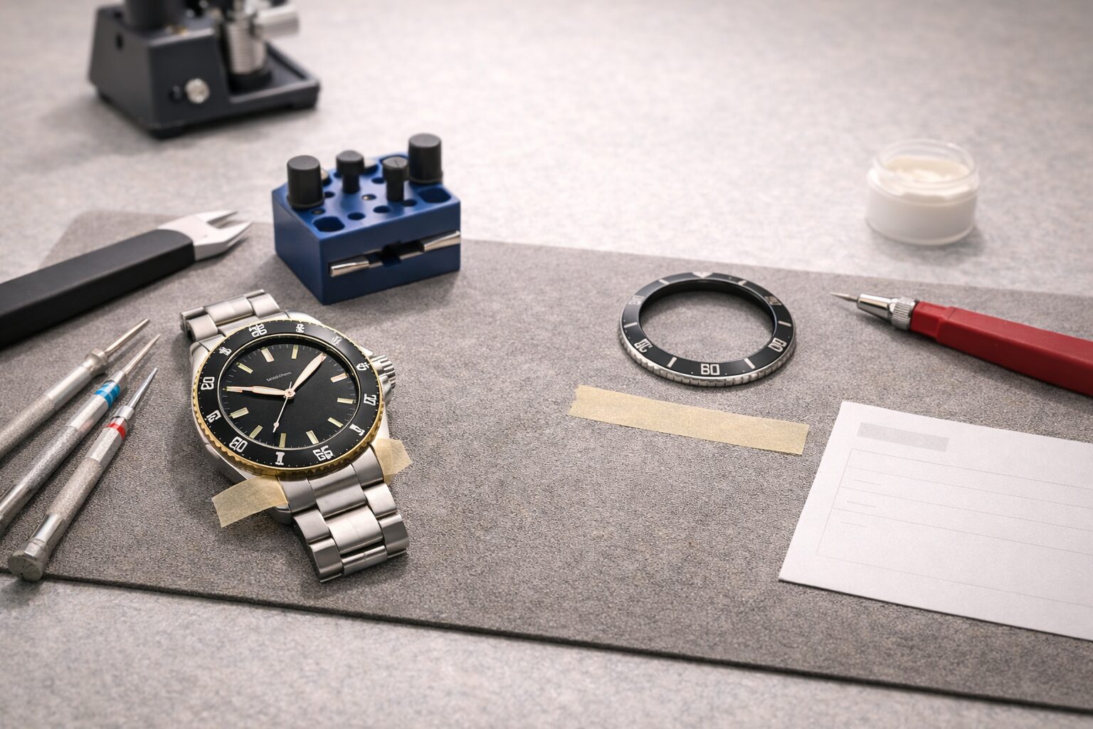 ベゼル交換を自分でやる工具