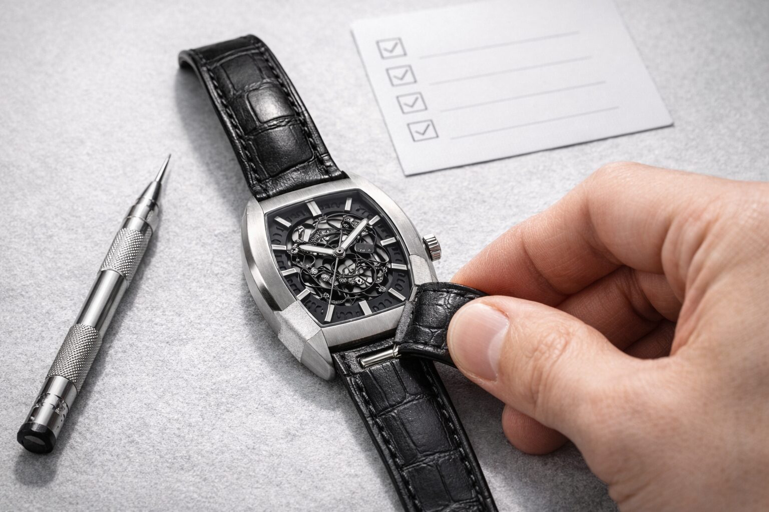 取り付け手順と外れ確認