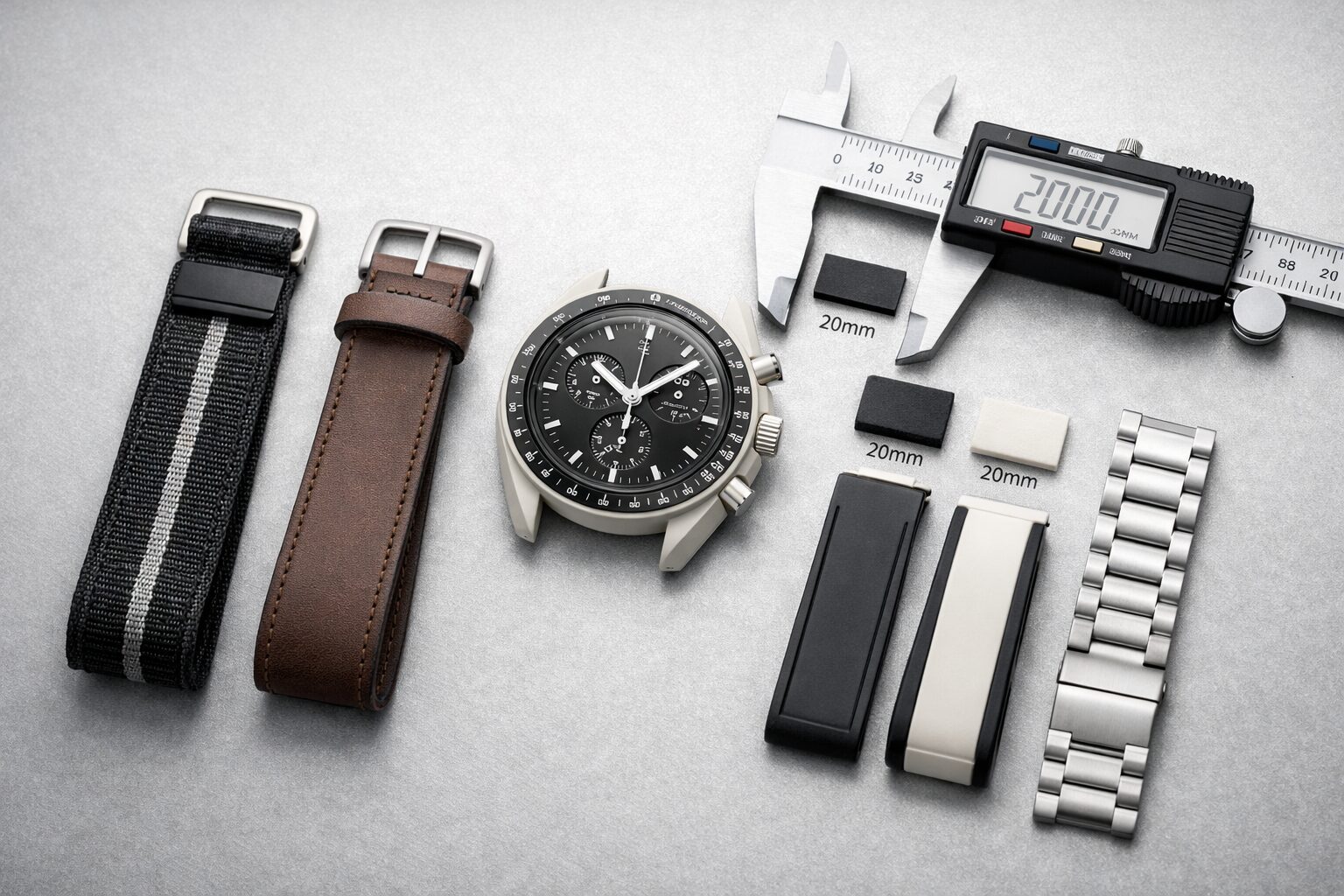 ムーンスウォッチベルト20mm互換