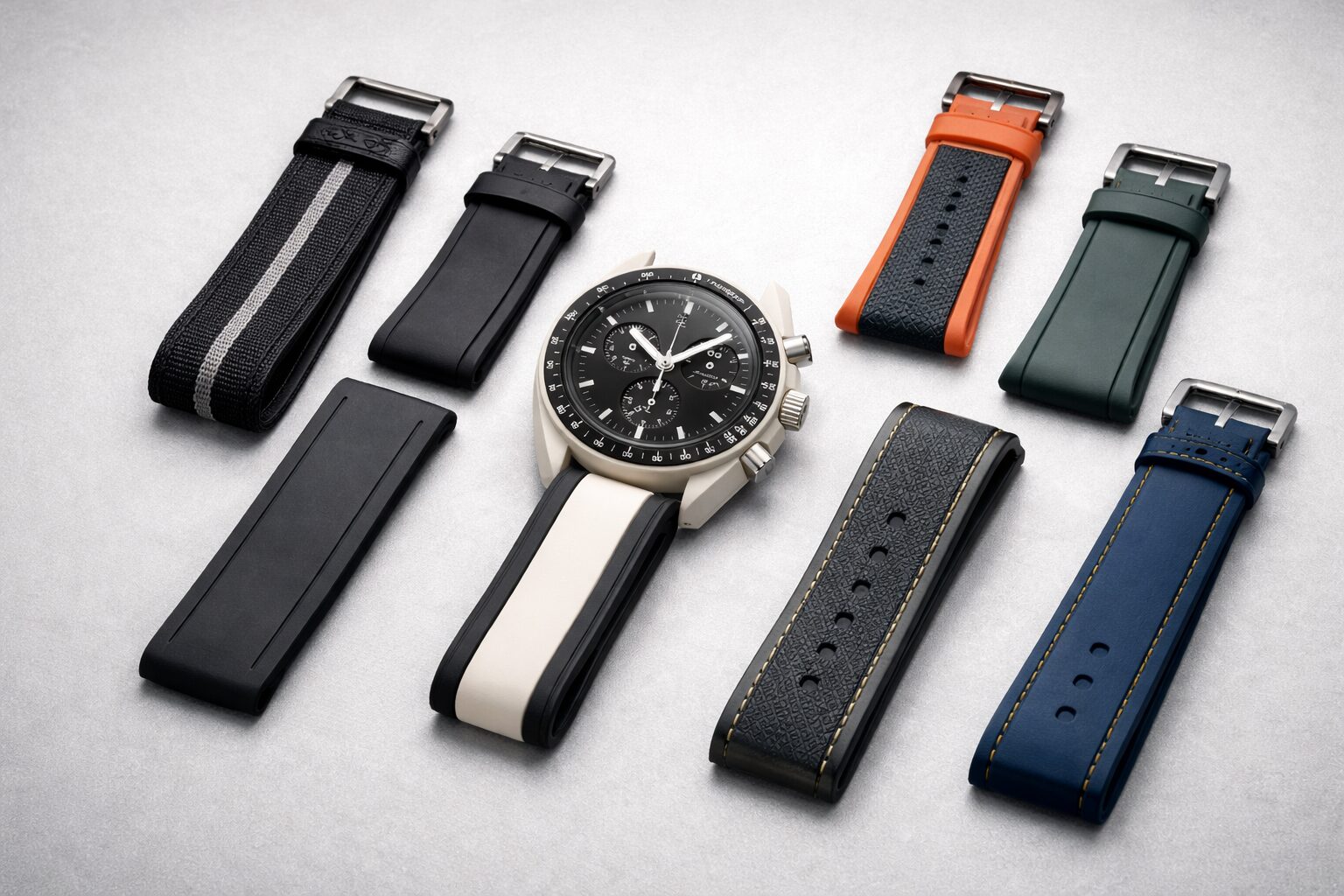 ムーンスウォッチラバーベルト比較