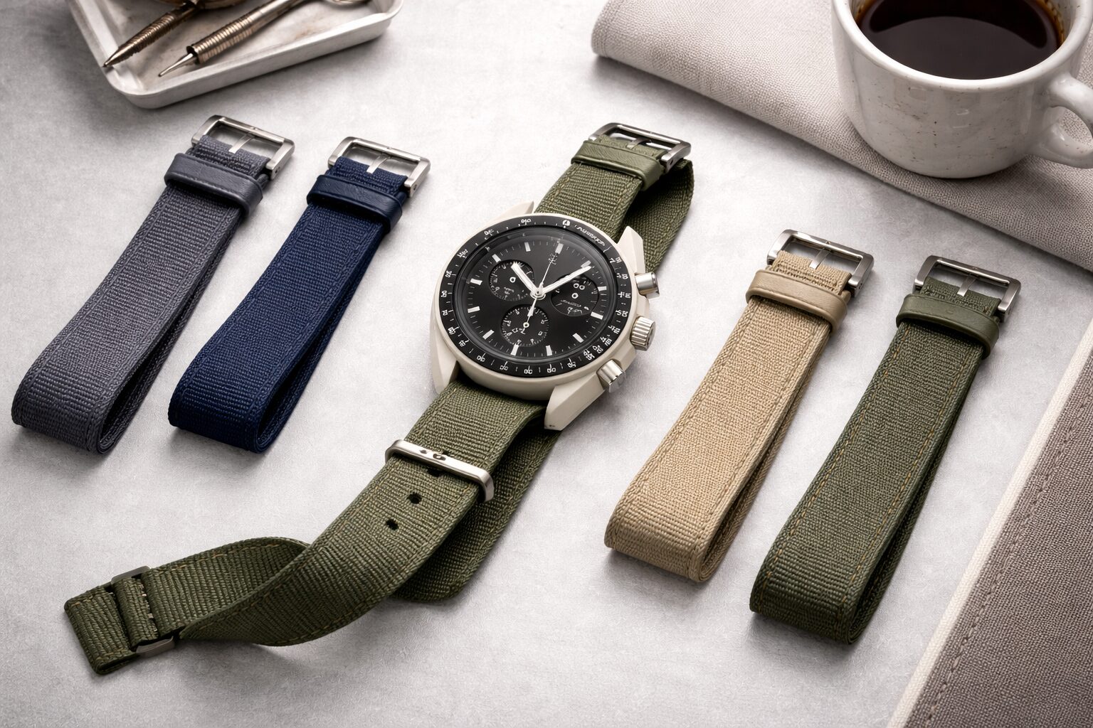 ムーンスウォッチNATOベルト活用