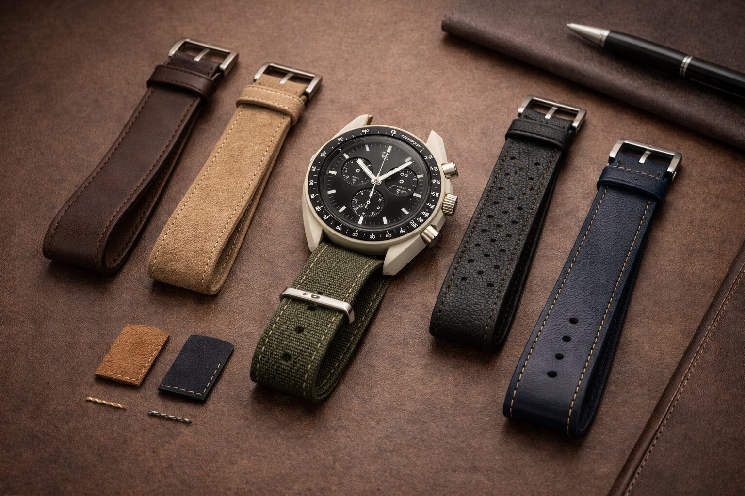 ムーンスウォッチレザーベルト選び