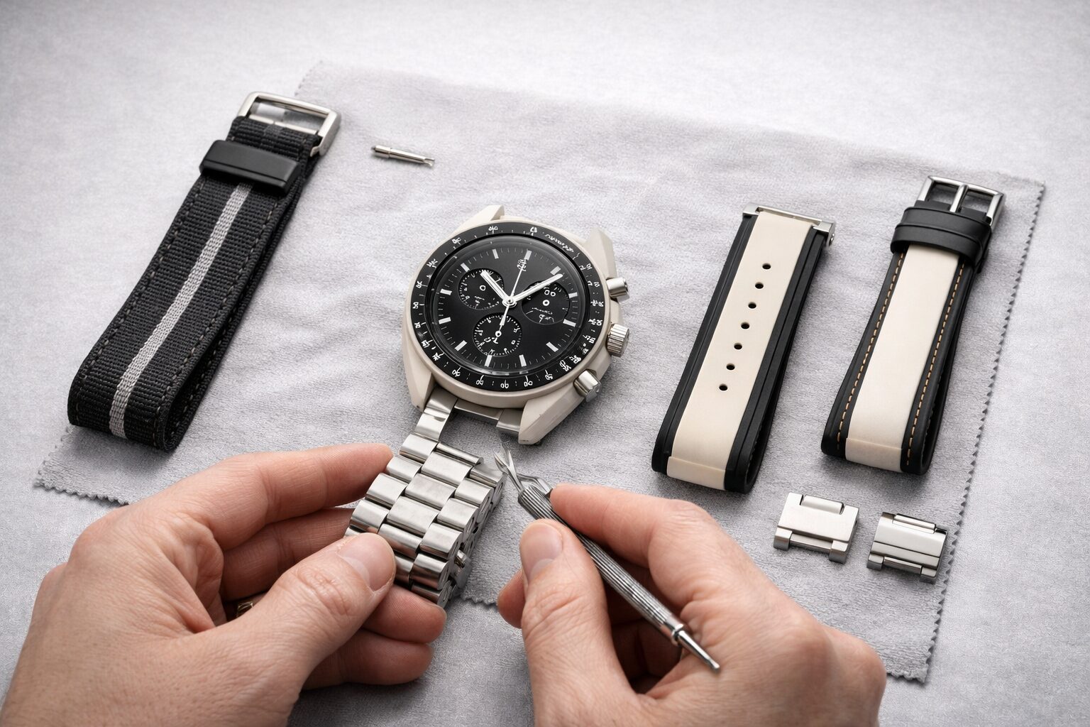 ムーンスウォッチベルト交換のやり方