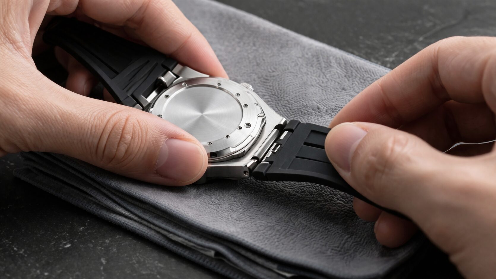 純正ラバーベルトの交換方法