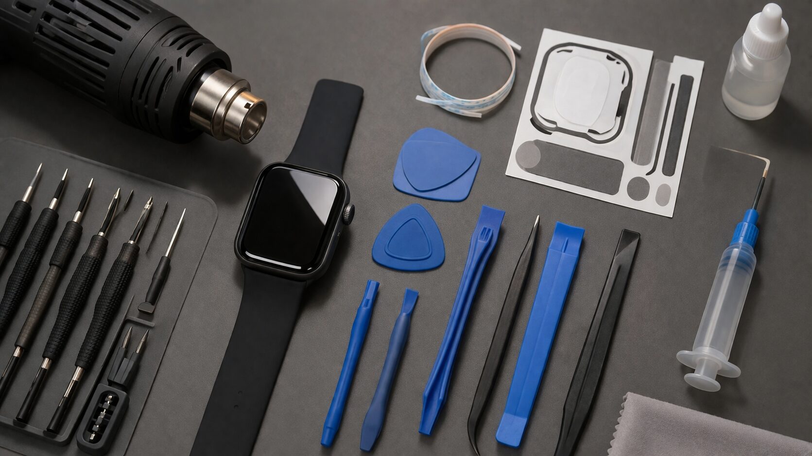 必要な工具と接着剤